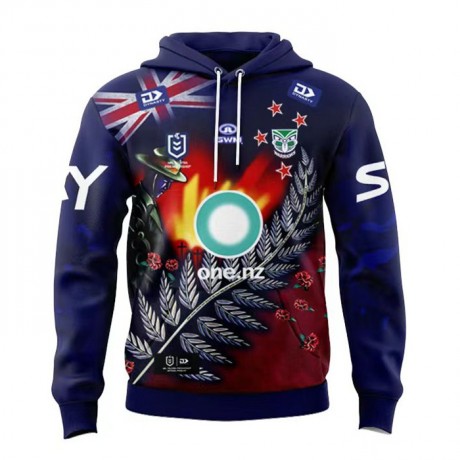 New Zealand Warriors 2024 ANZAC Hoodie Mens