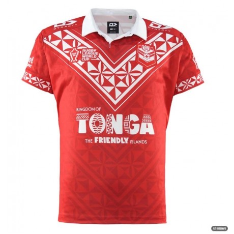 Tonga 2026 home rugby league jersey front view