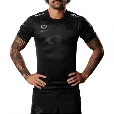Brisbane Broncos 2025 NRL Charity Black Jersey Mens