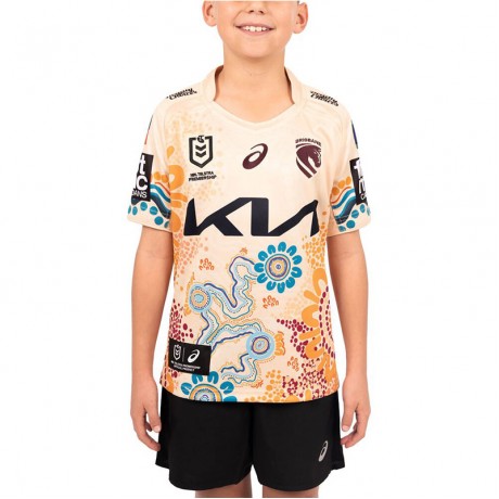Brisbane Broncos 2026 NRL Indigenous Round Jersey Junior